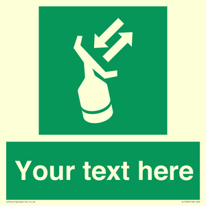 Custom sign safe condition Search and rescue transponder